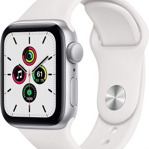 Apple Watch SE (GPS, 40mm) - Silver Aluminum Case with White Sport Band