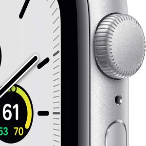 Alternative view of Apple Watch SE (GPS, 40mm) - Silver Aluminum Case with White Sport Band