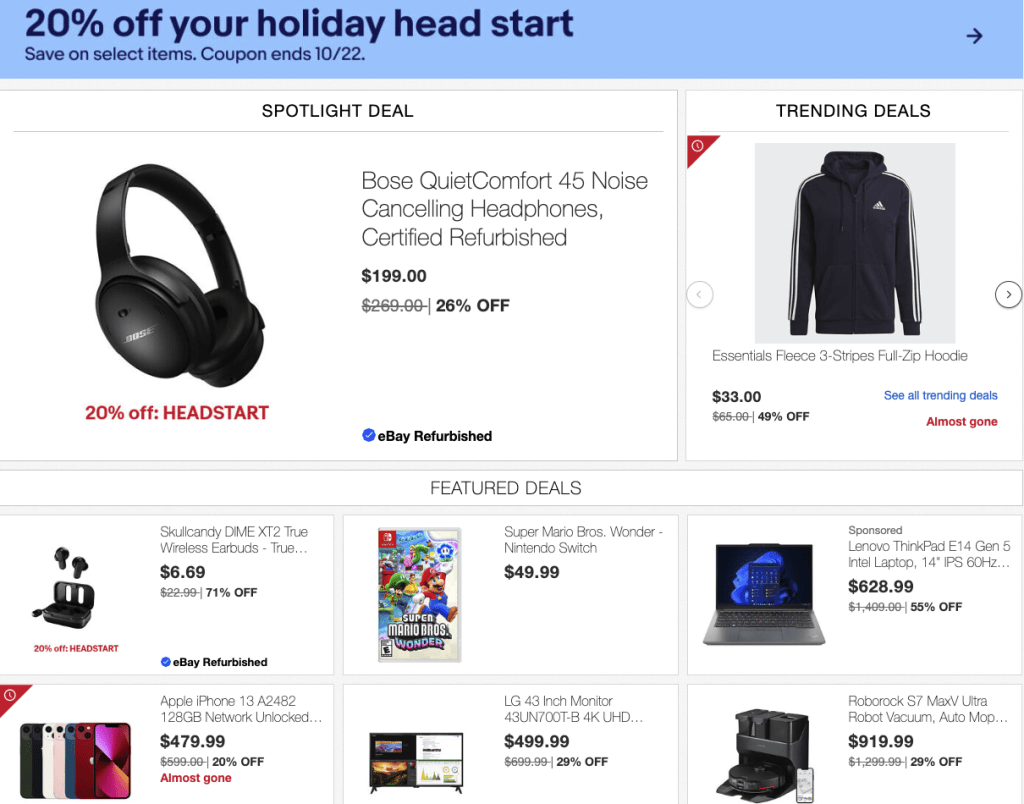Các sản phẩm trên eBay - Nhan Logistics